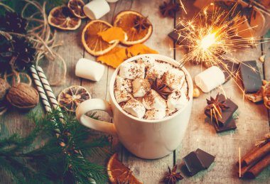 Noel içki. Seçici odak.