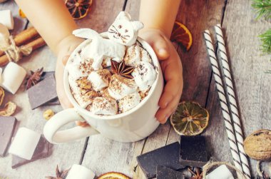 Noel içki. Seçici odak.