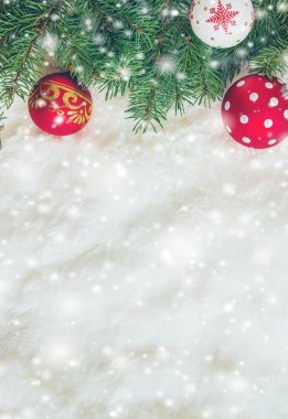 Noel arka plan. Seçici odak. 