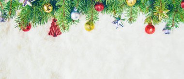 Noel arka plan. Seçici odak. 