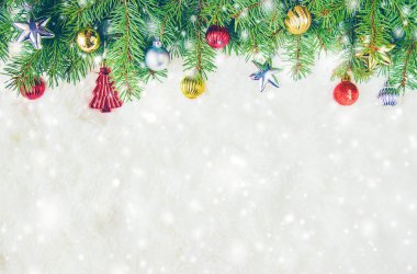 Noel arka plan. Seçici odak. 