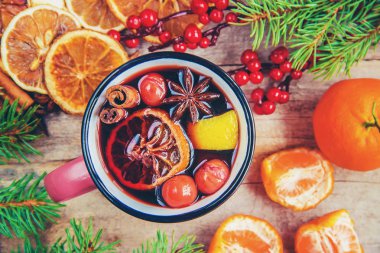 Noel içkisi. Seçici odak.