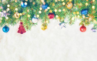 Noel arka plan. Seçici odak. 