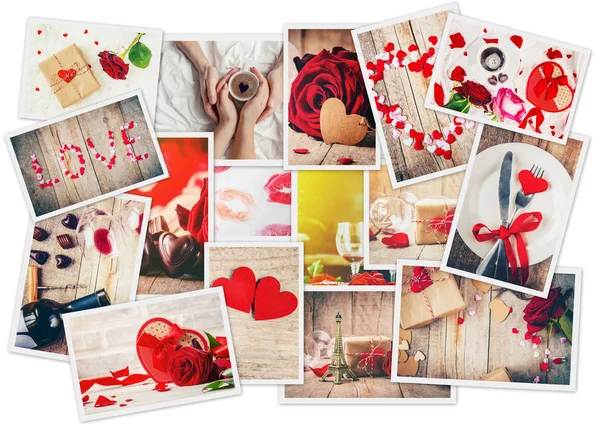 Collage Amore Romanticismo Focus Selettivo — Foto Stock