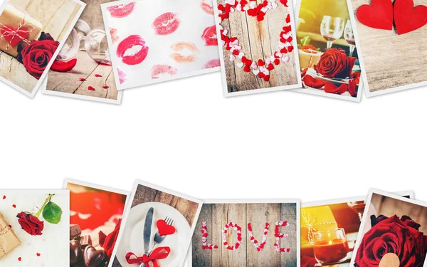 Collage Amore Romanticismo Focus Selettivo — Foto Stock