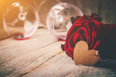 Arka plan sevgi ve romantik. Seçici odak.