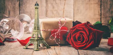 Arka plan sevgi ve romantik. Seçici odak.