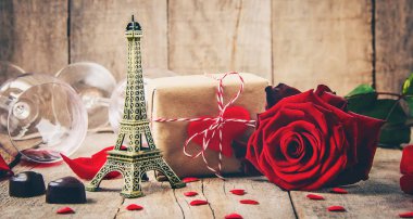 Arka plan sevgi ve romantik. Seçici odak.