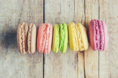 Bademli kurabiye ve kahve. Kahvaltı. Seçici odak. 