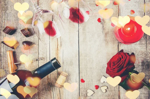 Bakgrunden Kärlek Och Romantik Selektivt Fokus — Stockfoto