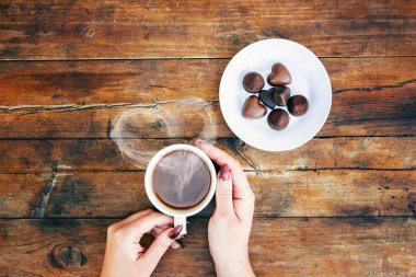 Bir fincan çay. Seçici odak.  