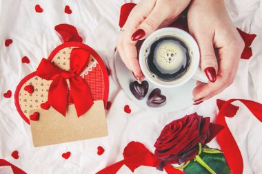 Seni seviyorum... Seçici odak.