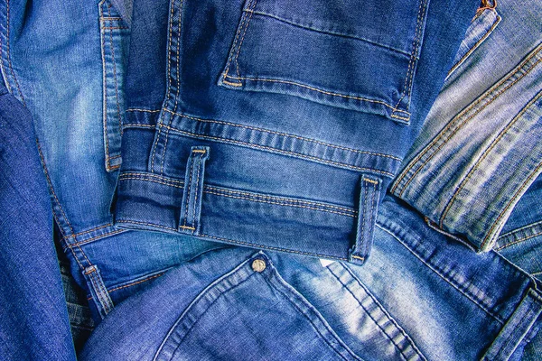 Jeans Snygga Kläder Selektivt Fokus — Stockfoto