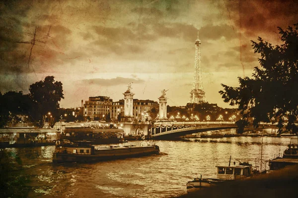 Tour Eiffel Vintage Concentration Sélective — Photo