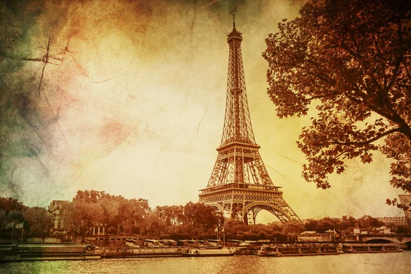 Eiffel Tower Vintage Selective Focus — Stock Photo, Image