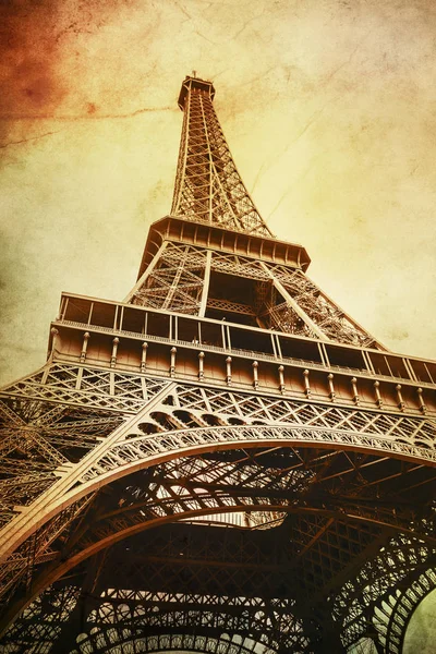 Eiffel Tower Vintage Selective Focus Royalty Free Stock Images