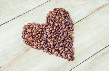 Kahve çekirdeği. Seçici odak.