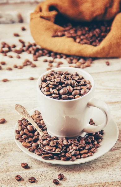 Coffee Beans Selective Focus — Stock Photo, Image