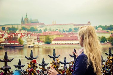 Prague, Çek Cumhuriyeti. Seçici odak. 