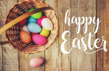 Mutlu paskalyalar. Seçici odak. 