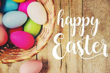 Mutlu paskalyalar. Seçici odak. 