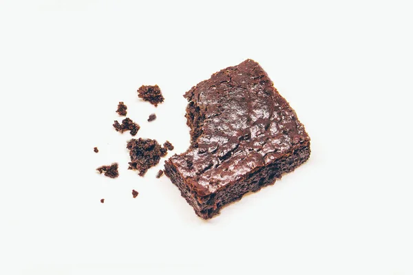 Brownie Chocolate Hornear Casa Enfoque Selectivo — Foto de Stock