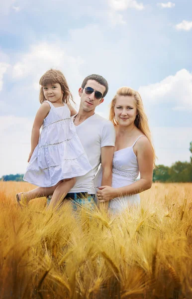 Famiglia Campo Grano Focus Selettivo — Foto Stock