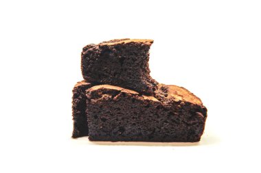 Çikolatalı brownie, seçici odak. 