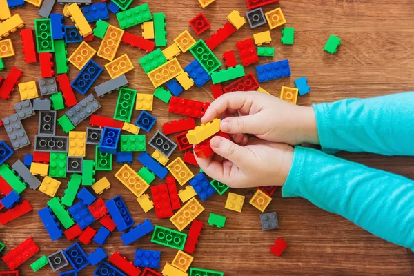 Konstrukteur Kinderspielzeug Selektiver Fokus — Stockfoto