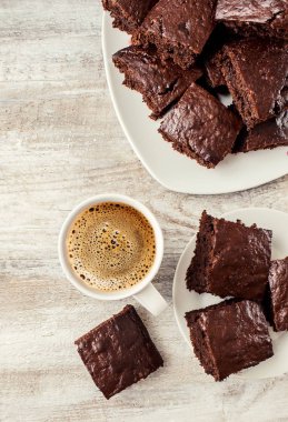 Ev yapımı bisküvi kek. Seçici odak. 