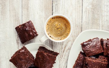 Ev yapımı bisküvi kek. Seçici odak. 