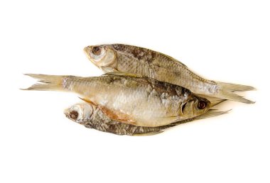 kurutulmuş balık bira için. izole et. seçici odak. 