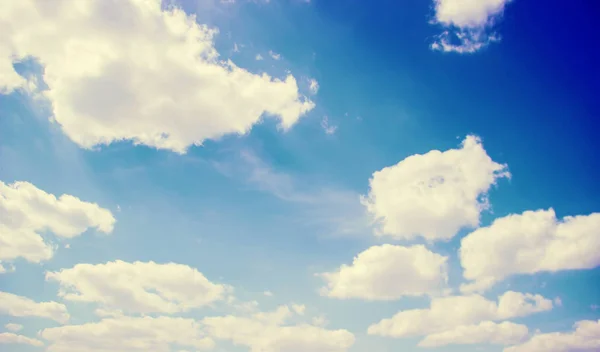 Cielo Nubes Blancas Enfoque Selectivo — Foto de Stock