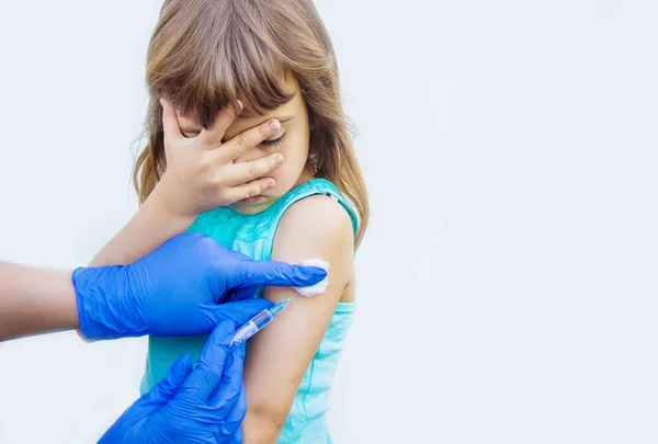 Вакцинация Детей Инъекция Селективный Фокус — стоковое фото