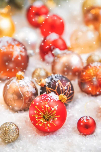 디오르와 아름다운 크리스마스 배경. 선택적 초점. — 스톡 사진