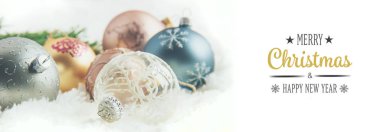 Noel arkaplanı. Mutlu yıllar. Seçici odak