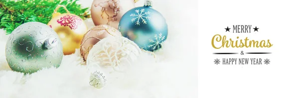 Christmas background. happy New Year. Selective focus. — Stock Photo, Image