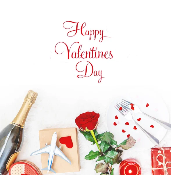 San Valentino. Un bellissimo viaggio in regalo. Focus selettivo . — Foto Stock