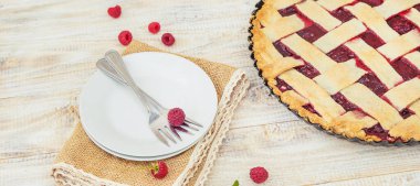 Masada ahududulu turta var. Seçici odaklanma. yiyecek.