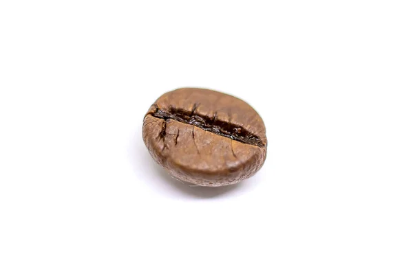 咖啡豆烤特写 分离的选择性焦点 — 图库照片