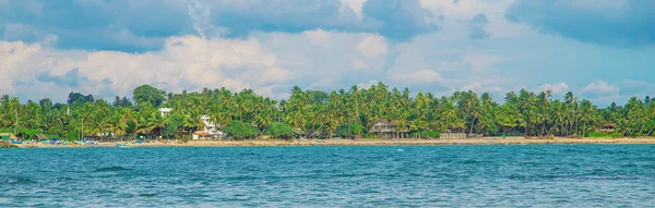 Oceaan Sri Lanka Natuur Palmbomen Selectieve Focus Natuur — Stockfoto