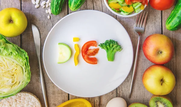 Conceito Nutrição Adequada Dieta Foco Seletivo Natureza — Fotografia de Stock