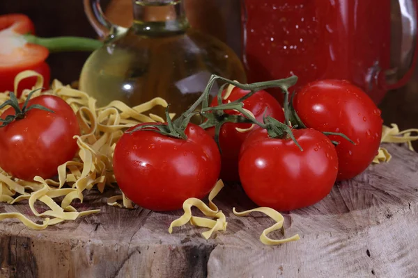 Ingredienser för matlagning pasta — Stockfoto