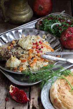 Festival tablo özbek pilavı bekliyor