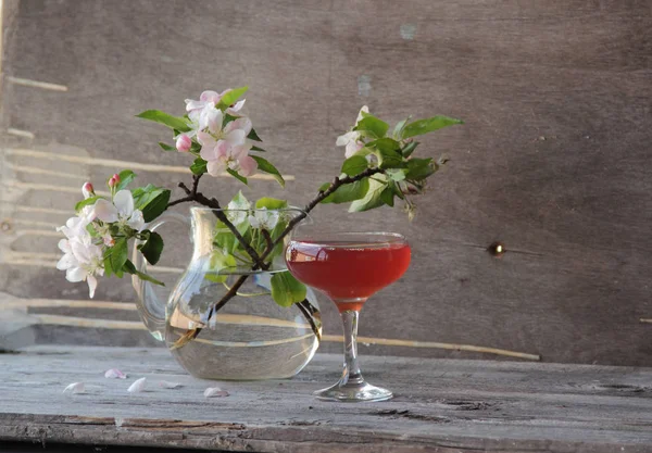 kiraz jöle ve elma çiçeği twigs bir demet