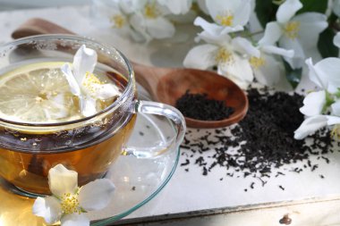 Yasemin çayı, ahşap tabl tarihinde Yasemin çayı