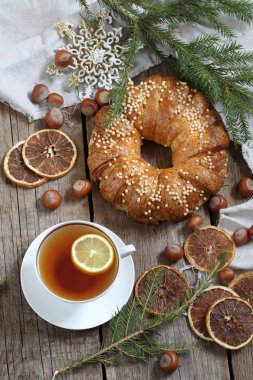 Limonlu çay Noel kek