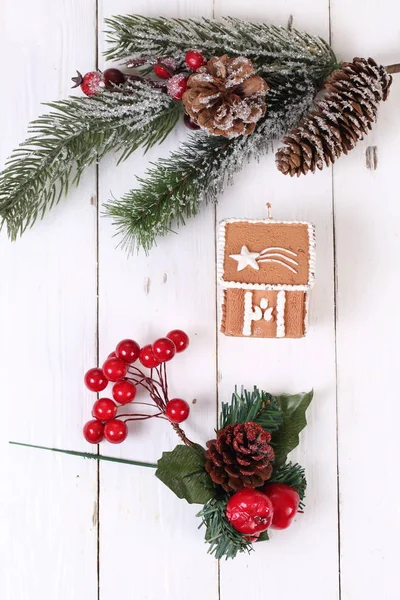 Рождественский Декор Фоне Дерева — стоковое фото