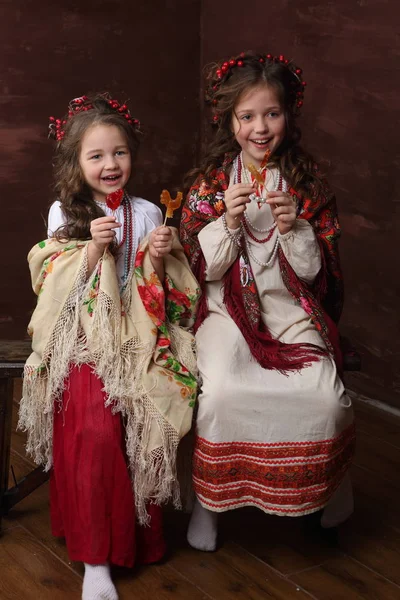 Orosz Jelmezek Cukorka Lányok — Stock Fotó