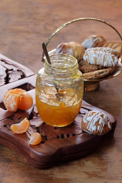 Chays Peperkoek Koekjes Fir Takken Bessen — Stockfoto